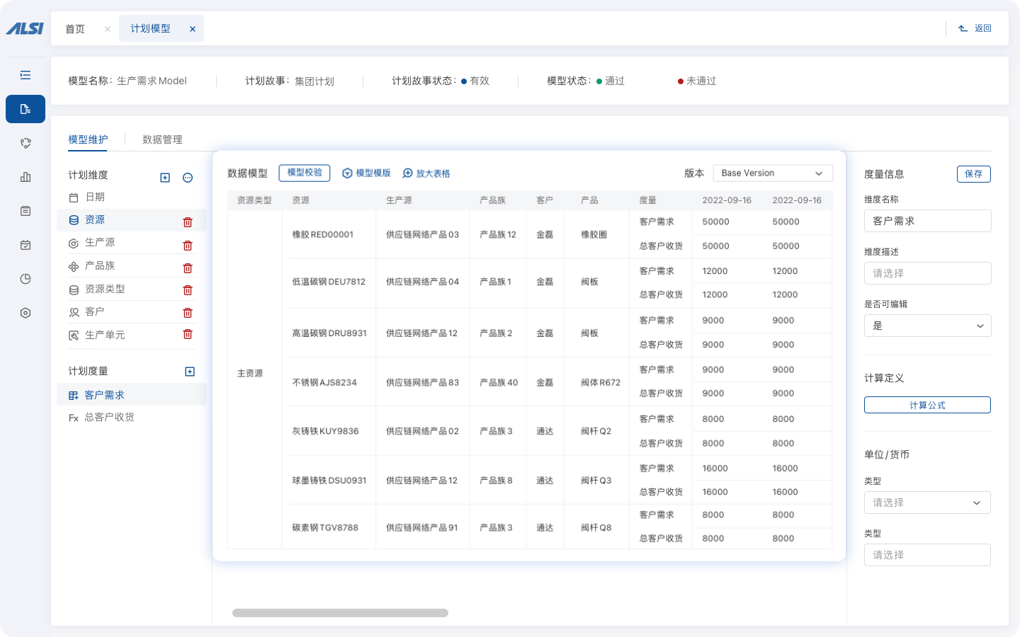 S&OP产销协同计划系统