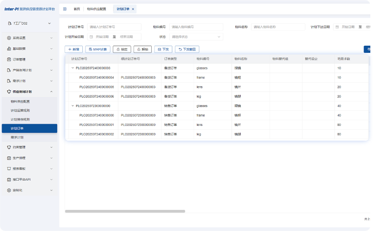 SCP供应协同计划系统